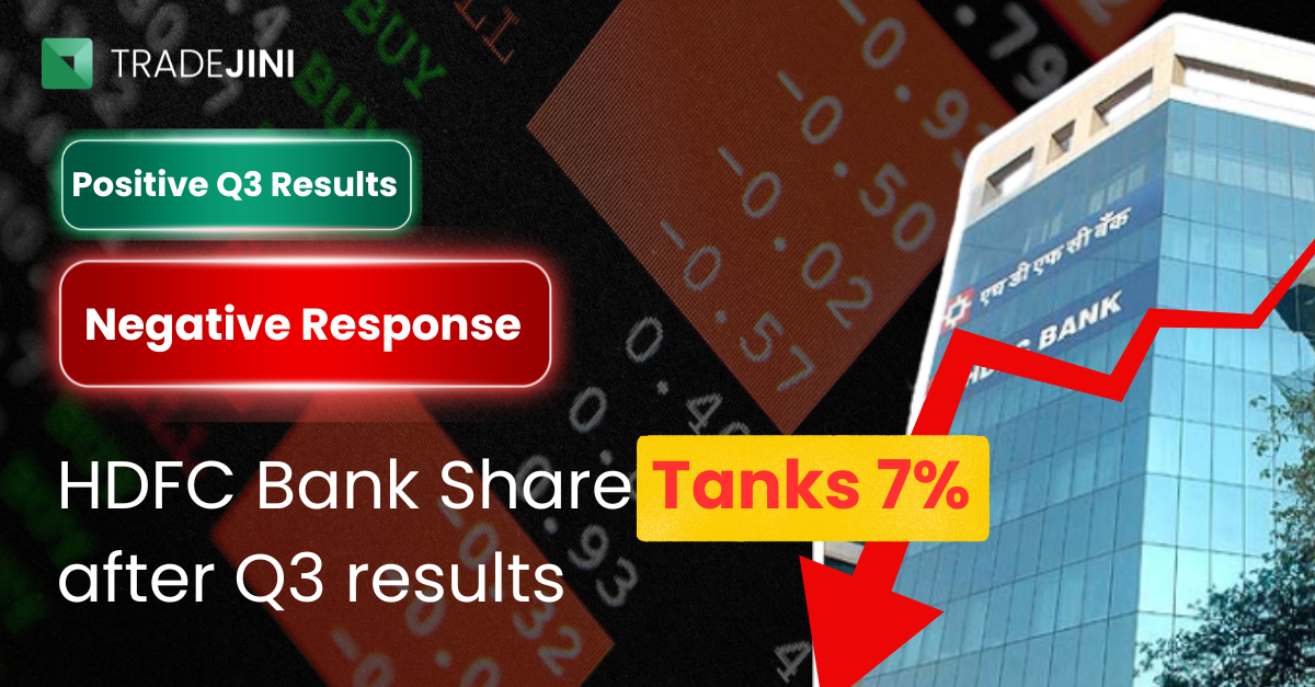 You are currently viewing HDFC Bank Shares Tank 7% after Q3 Results